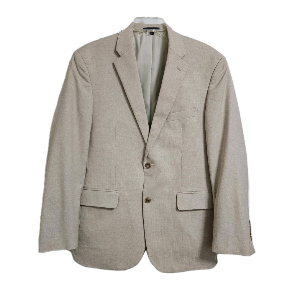Jos. A. Bank Blazer Mens 41R Tan 1905 Tailored Fit Cotton Wool Sport Coat 41 Reg